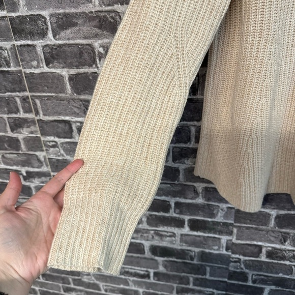 Athleta Sierra Crew Sweater tan wool knitted - Picture 6 of 10